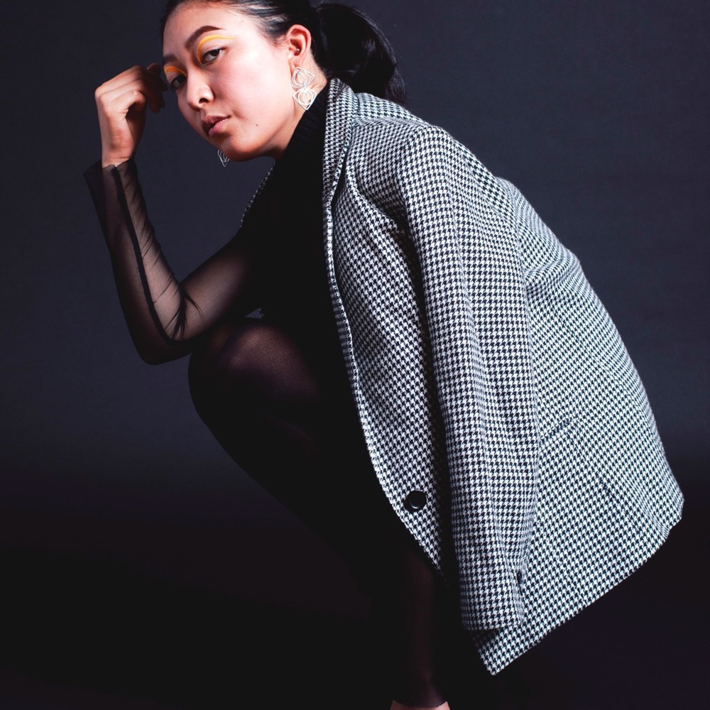 Vintage 1980’s Houndstooth Blazer